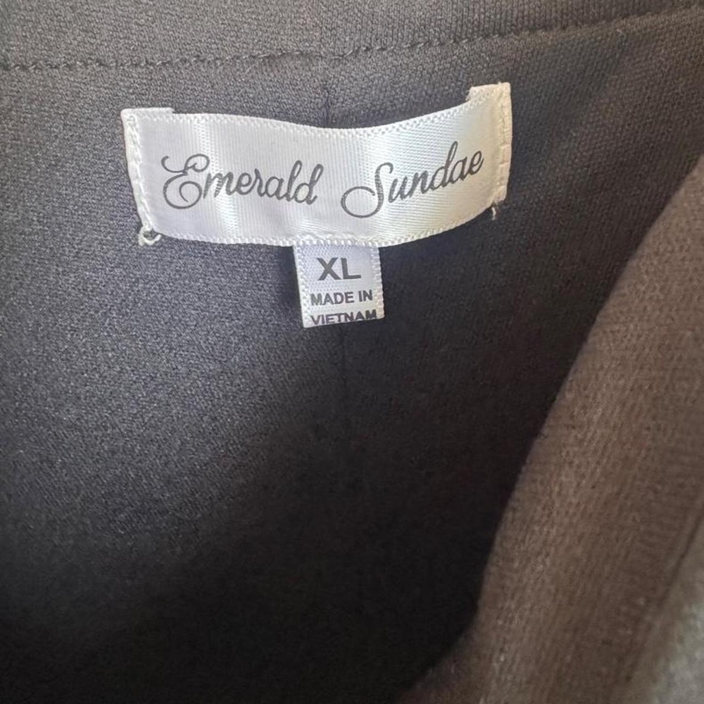 Emerald Sundae Black Cowl Neck Ruched Mini Dress XL - Picture 4 of 5